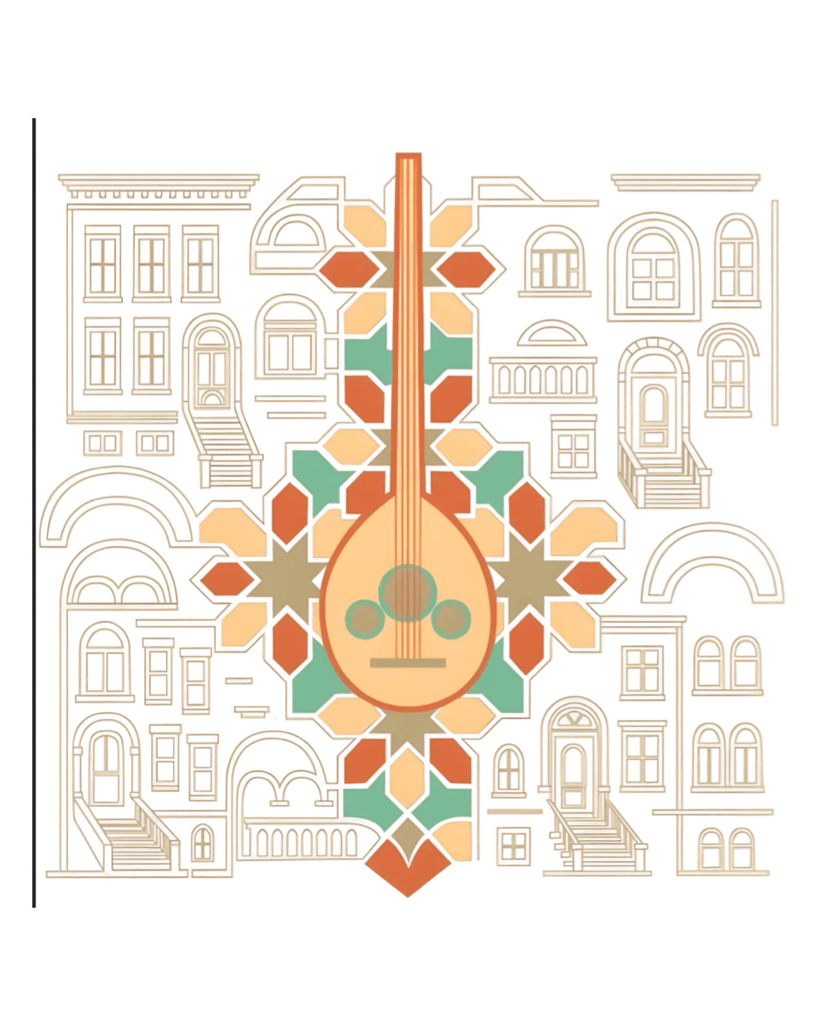The Brooklyn Nomads — an oud woven into Brooklyn brownstones and Arab geometric pattern